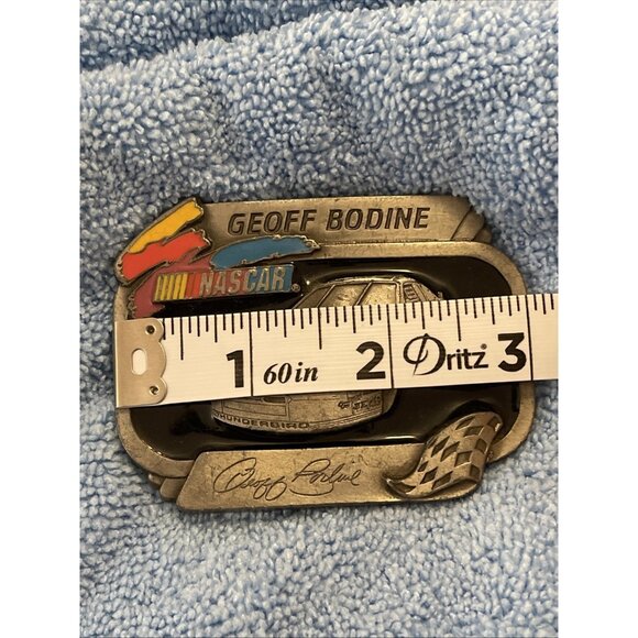 VINTAGE NASCAR GEOFF BODINE 7 LIMITED EDITION 002‎ BELT BUCKLE AMERICAN LEGENDS - Picture 9 of 10